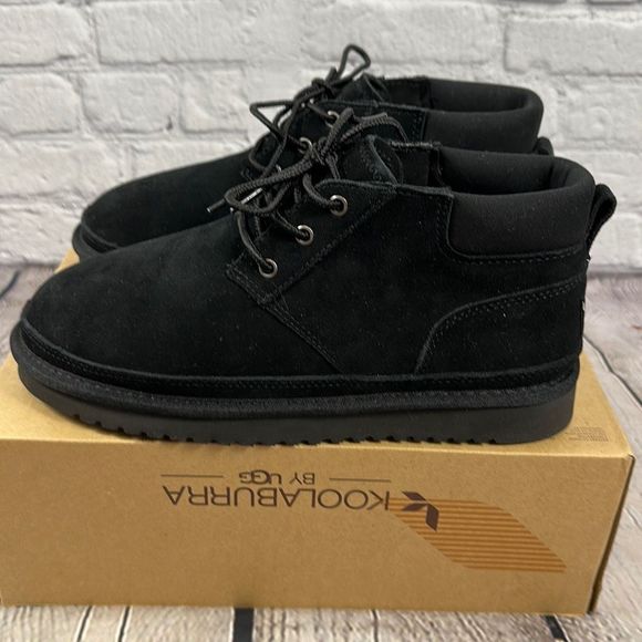 Koolaburra by UGG Women’s Advan Lace Up Suede Boot Faux Fur Black 11 NEW - Picture 4 of 8